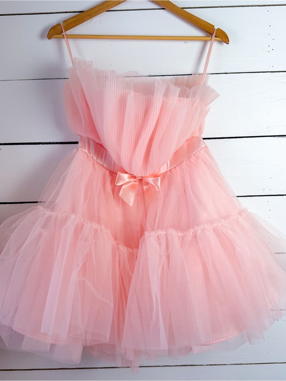Pink Tulle Mini Dress – Women’s Medium